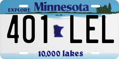 MN license plate 401LEL