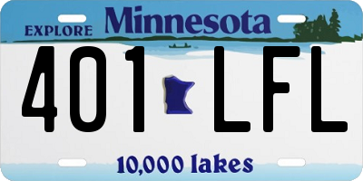 MN license plate 401LFL