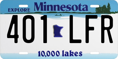 MN license plate 401LFR