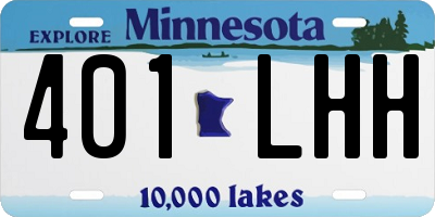 MN license plate 401LHH