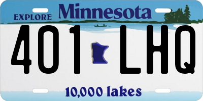 MN license plate 401LHQ