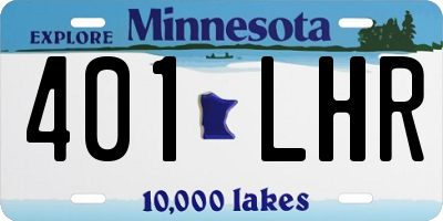 MN license plate 401LHR