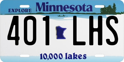 MN license plate 401LHS