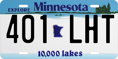 MN license plate 401LHT