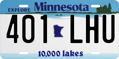 MN license plate 401LHU