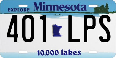 MN license plate 401LPS