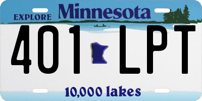MN license plate 401LPT