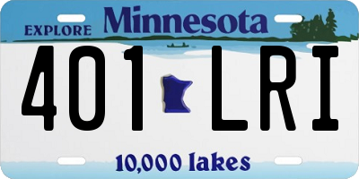 MN license plate 401LRI