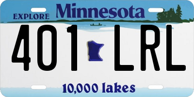 MN license plate 401LRL