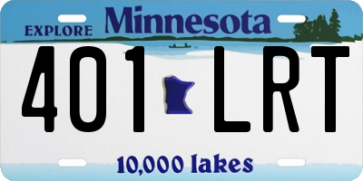 MN license plate 401LRT