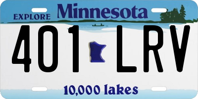 MN license plate 401LRV