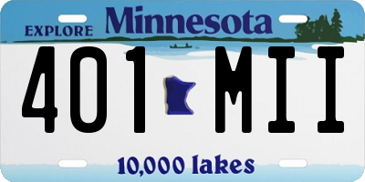 MN license plate 401MII