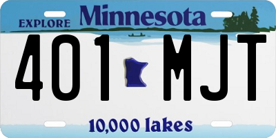MN license plate 401MJT