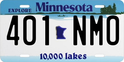 MN license plate 401NMO
