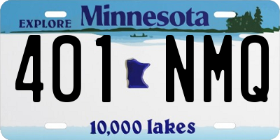 MN license plate 401NMQ