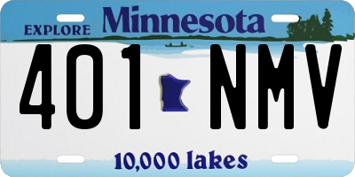 MN license plate 401NMV