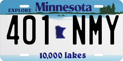 MN license plate 401NMY