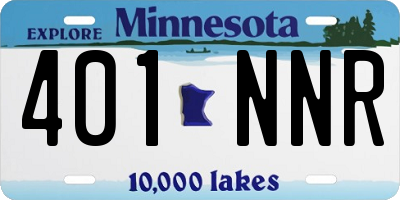 MN license plate 401NNR