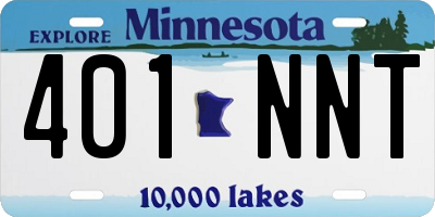 MN license plate 401NNT