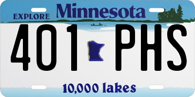 MN license plate 401PHS