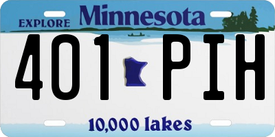MN license plate 401PIH