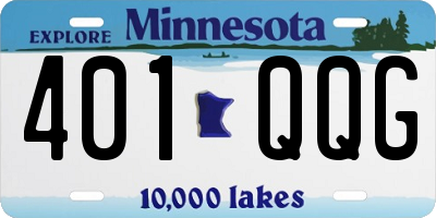 MN license plate 401QQG