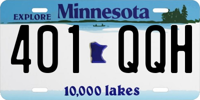 MN license plate 401QQH