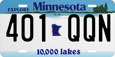 MN license plate 401QQN