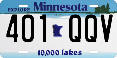 MN license plate 401QQV