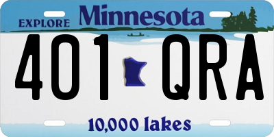 MN license plate 401QRA