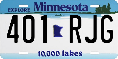 MN license plate 401RJG