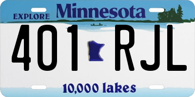MN license plate 401RJL