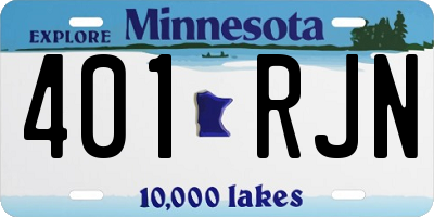 MN license plate 401RJN