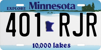 MN license plate 401RJR