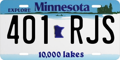MN license plate 401RJS