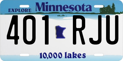 MN license plate 401RJU