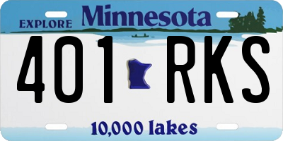 MN license plate 401RKS