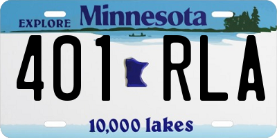MN license plate 401RLA