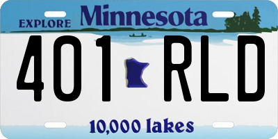 MN license plate 401RLD