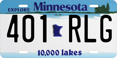 MN license plate 401RLG