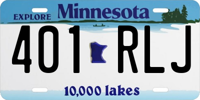 MN license plate 401RLJ