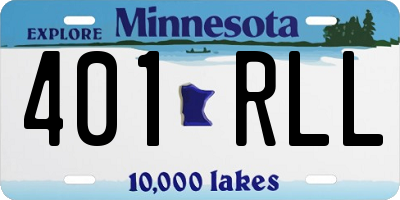 MN license plate 401RLL