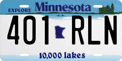MN license plate 401RLN
