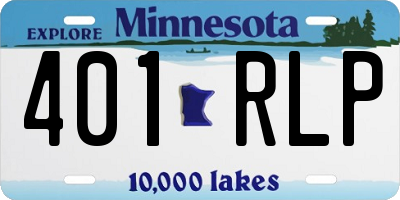 MN license plate 401RLP