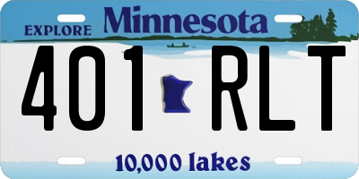 MN license plate 401RLT