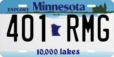 MN license plate 401RMG