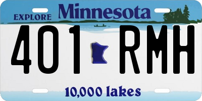 MN license plate 401RMH