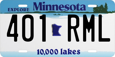 MN license plate 401RML