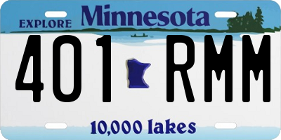 MN license plate 401RMM