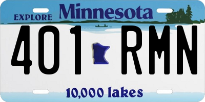 MN license plate 401RMN